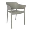 Bolero Lorenzo Cafe Chairs Medium Grey (2 Pack) - DX970