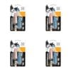 4x M-Pets Cat/Kitten Pet Hygiene Grooming Tool Toothbrush Set