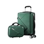 Mazam 2PCS Luggage Suitcase Set TSA Lock Green