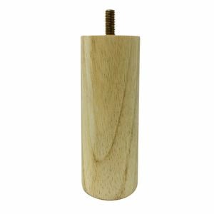 Adoored 53 x 150mm Raw Wood Round Furniture Leg