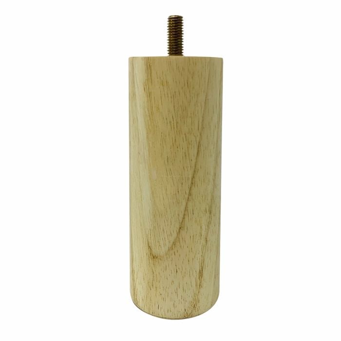 Adoored 53 x 150mm Raw Wood Round Furniture Leg