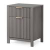 ALFORDSON Bedside Table 2 Drawers Grey