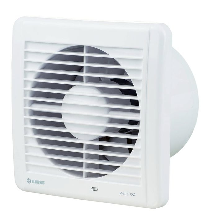 Blauberg 150mm White AERO150T Wall / Ceiling Exhaust Fan With Run On Timer