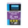 Titan 38 x 1.6mm Electro Galvanised 20 Angled Collated Nail C Brads - Pack 2000
