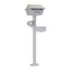 Velox White Plain Pagoda Freestanding Letterbox