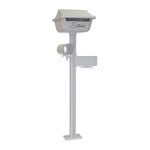 Velox White Plain Pagoda Freestanding Letterbox