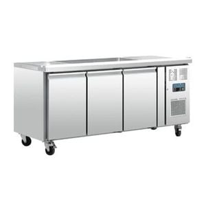 Polar Counter Fridge U-series 3 Door Stainless Steel Commercial Refrigerator