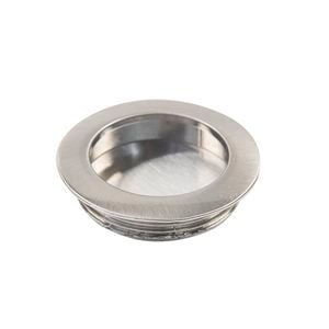 Sylvan Round Flush Pull 49.3mm Satin Nickel Plated - 49mm