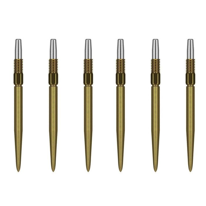 2x 3pc Target Swiss Nano Dart Point Replacement Spare Accessory Tip 30mm Gold