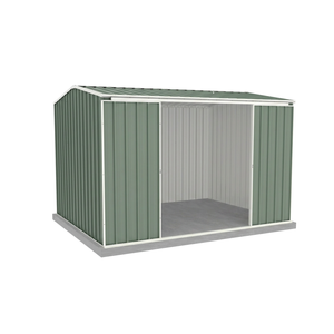 Absco Sheds 3.0 x 2.26 x 2.0m Pale Eucalypt Ezislider Double Sliding Door Garden Shed