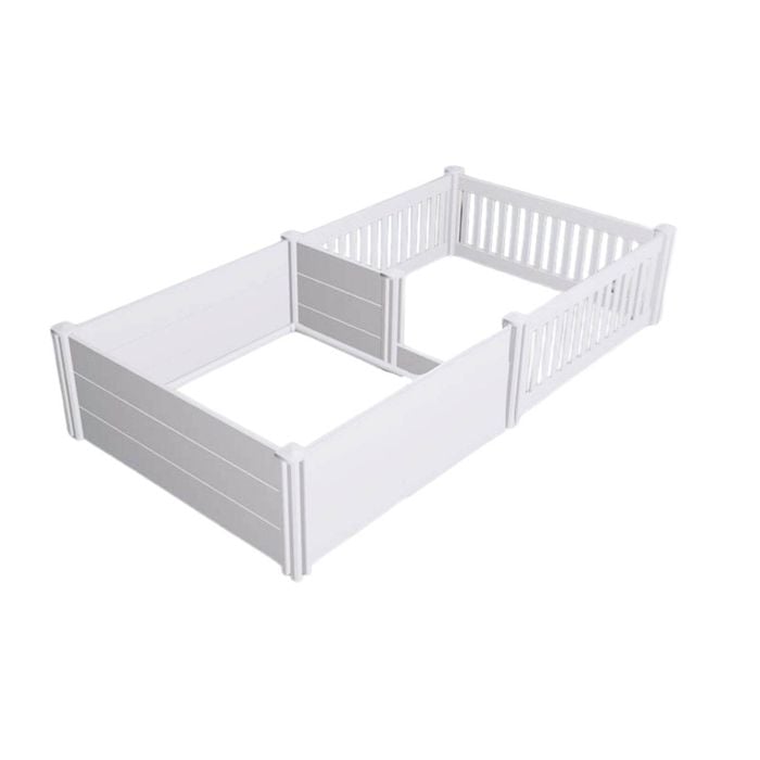 Rooster Farms 2.3m X 1.15m Pvc Dog Whelping Box + Playpen Kit - Anti-crush Rail