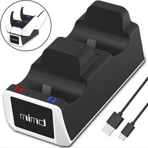 Dual Controllers Charging Dock Station with LED For Sony PS5 Playstation 5 DualSense Controller