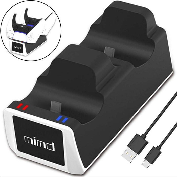 Dual Controllers Charging Dock Station with LED For Sony PS5 Playstation 5 DualSense Controller