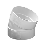 Storm PVC Elbow F&F 90mm 22.5Deg