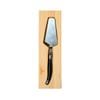 Laguiole Elite Cake Server Stainless Steel w/Pine Wood Tray Black Handle