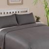LINENOVA 100% Bamboo Pillow cases Slip Cover Pillowcase - Charcoal European