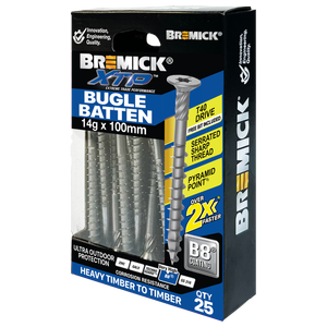 Bremick XTP 14g x 100mm T40 B8 Bugle Batten - 25 Pack