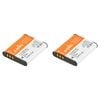 2PK Jupio Li-Ion 3.7V 850mAh Rechargeable Battery For Olympus Li-50B Camera