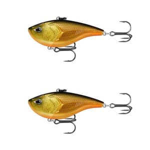 2x 13 Fishing 2.5 Inch El Diablo Vibe Lipless Crank Lures - Golden Retriever
