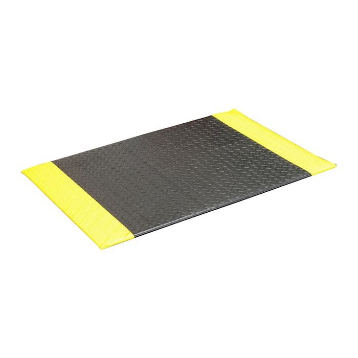 Axton 90 x 60cm Black / Yellow Anti Fatigue Mat