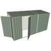 Build-A-Shed 1.2 x 3.7 x 2.0m Skillion Single Hinged Side Door Shed - Green