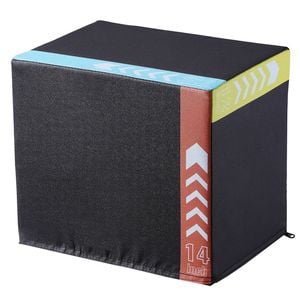 Vevor Plyometric Jump Box Black Anti-Slip Fitness Exercise Step Up Box for Home Gym Training