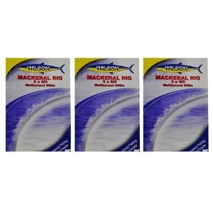 3x Wilson Mackerel Fishing Rig 3x8/0 Hook-Setup - 90lb Multi Strand Wire