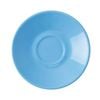 Olympia Cafe Espresso Saucer Blue 117mm 12 Pack Commercial Kitchen Crockery
