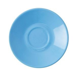 Olympia Cafe Espresso Saucer Blue 117mm 12 Pack Commercial Kitchen Crockery