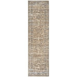 Essence 05 Brown 370x80cm - Large Runner Transitional Pet Friendly Indoor Rug