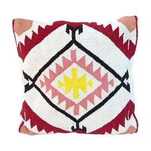 Maine & Crawford 45cm Faith Woven Cotton Tapestry Cushion w/ Fill Square Pillow