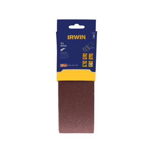 IRWIN 75 x 457mm 80 Grit Sanding Belt - 3 Pack
