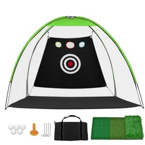 Advwin 10x7ft Golf Practice Net – Driving, Swing, Chipping & Hitting Aid with Target