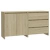 vidaXL Sideboard 2 Piece Storage Console Cabinet