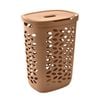 EzyStorage 62.5L Toasted Coconut Fleur Laundry Hamper With Lid