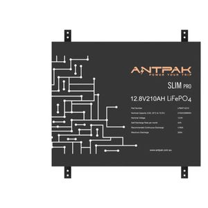 ANTPAK Slimline Slim Lithium Battery 12V 210Ah LiFePO4 LifePO4 200A Output BMS