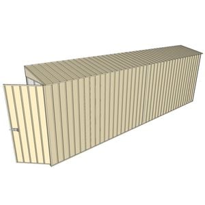 Build-a-Shed 0.8 x 6 x 2m Hinged Door Tunnel Shed - Cream