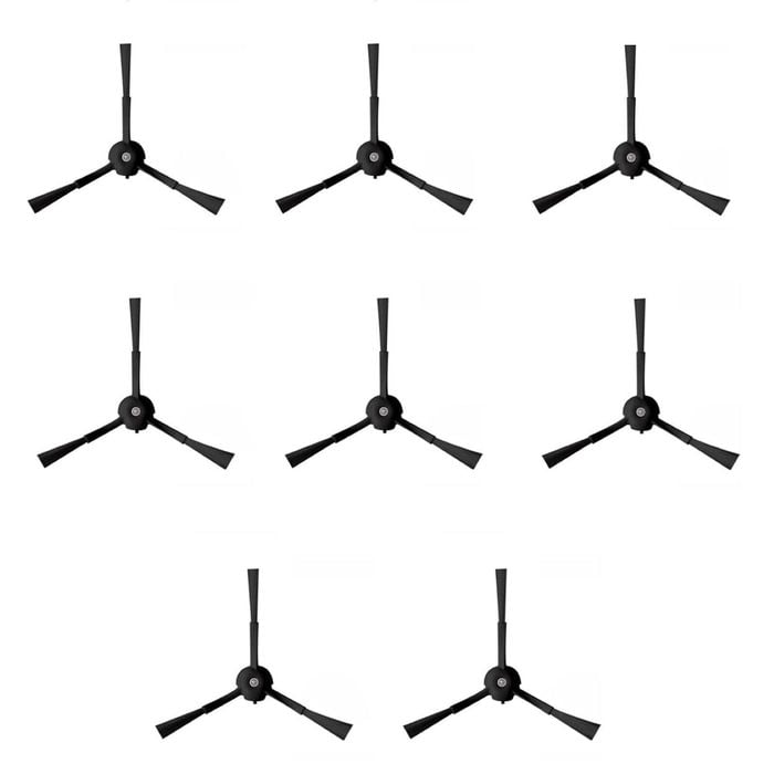 Hygieia 3 Arm Side Brushes For Roborock  S8, S7, S6, S5, Q5, Q7, Q8, Qrevo Series, Pack of 8