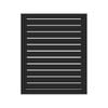 Sector Panel Fencing 1.2m x 900mm Ebony Slatted Gate - 1.2m Ebony