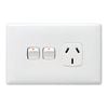 HPM LINEA Single Powerpoint with Extra Switch