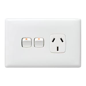 HPM LINEA Single Powerpoint with Extra Switch