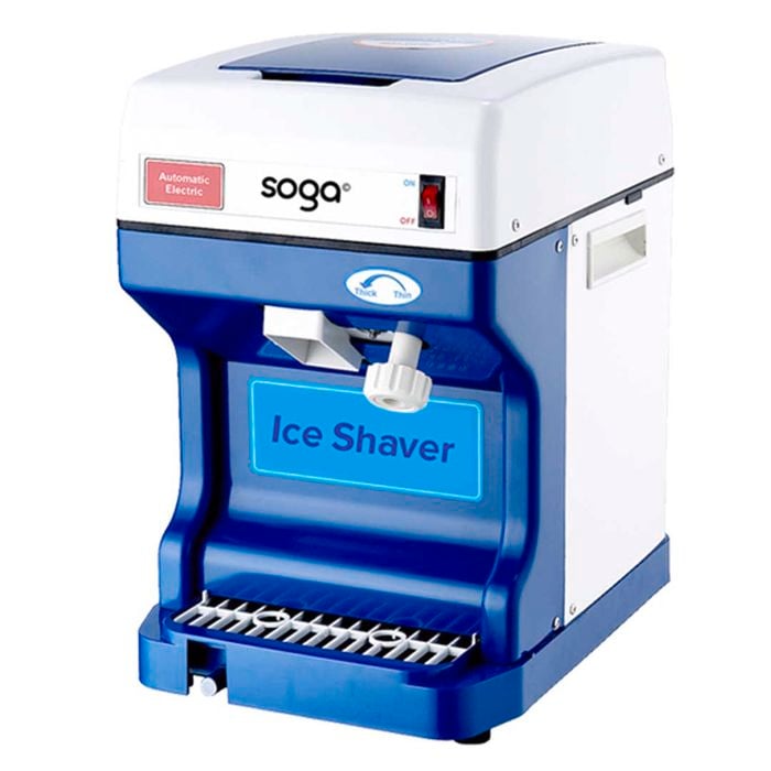 SOGA Ice Shaver Commercial Electric Stainless Steel – 120KG/h