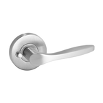 Schlage Chrome Satin Plate Element Series Carla Privacy Lever Set