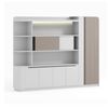 Modern Furniture LUSH Display Unit 261.5cm - White & Taupe