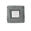 Bloomington Herringbone Faux Fur Throw Rug 127 x 152 cm Grey