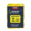 GRUNT 40L Yellow Kitchen Lemon Scented Tie Top Rubbish Bags - 50 Pack