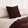Dreamaker Embossed Fleece Cushion Chocolate 45x45cm