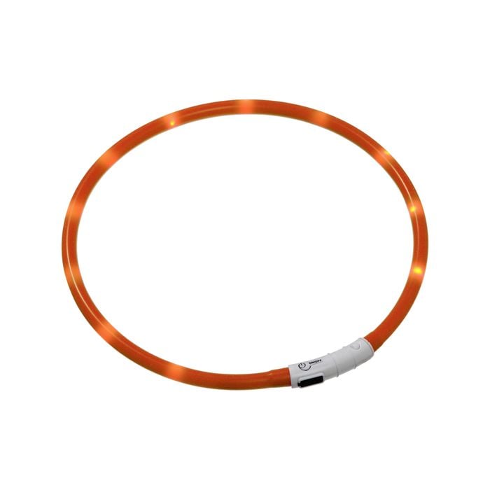 Flamingo Visio 20-70cm Orange Nera Dog Led Collar