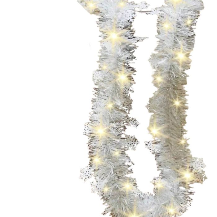 Christmas Snowflake Wire Wreath [White]