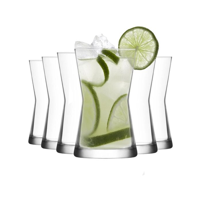LAV Derin Highball Cocktail Tumbler Glasses - 350ml - Pack of 12 Highball Glasses for Cocktails